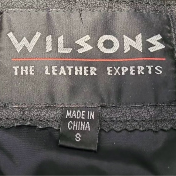 Wilson Black Leather Motorcycle Jacket with Asymmetrical Zipper - Picture 4 of 10